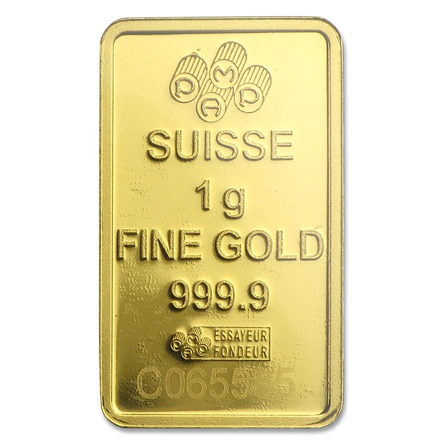 新品) スイス パンプ「豊穣の角」純金 1グラム バー 保証番号付