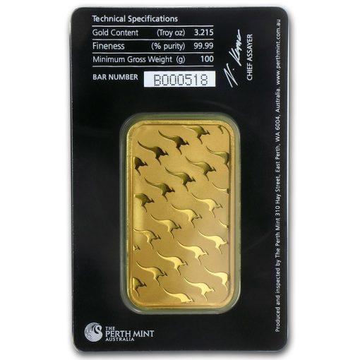 (New) 100 gram Perth Mint 24K Gold Bar .9999 in Assay - Image 2