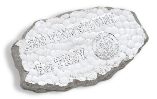 (New) 5 oz「Tombstone Nugget」Scottsdale Mint .999 Pure Silver - Image 3