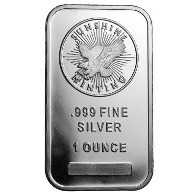 (New) Sunshine Mint Pure .999 Silver 31.1g Bar 1 oz