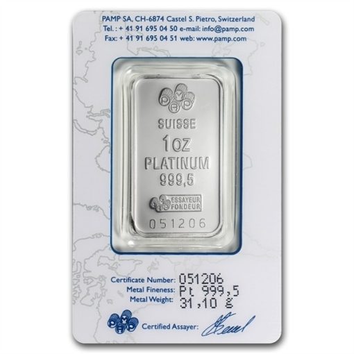 【3 Day Ship】(New) Swiss Pamp Fortuna in Assay Platinum 1 oz Bar - Image 2