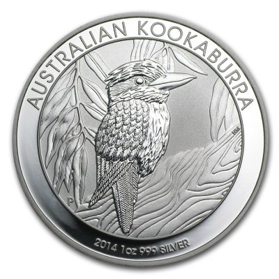 2014年 (新品) オーストラリア「クッカバラ・ワライカワセミ」純銀 1オンス 銀貨