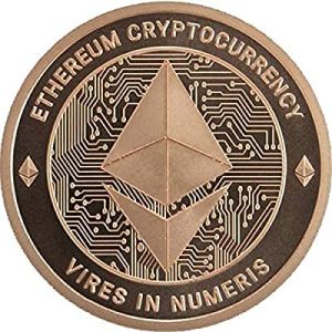 (新品) アメリカ「イーサリアム・ETH」純銅 赤金 1常衡オンス メダル