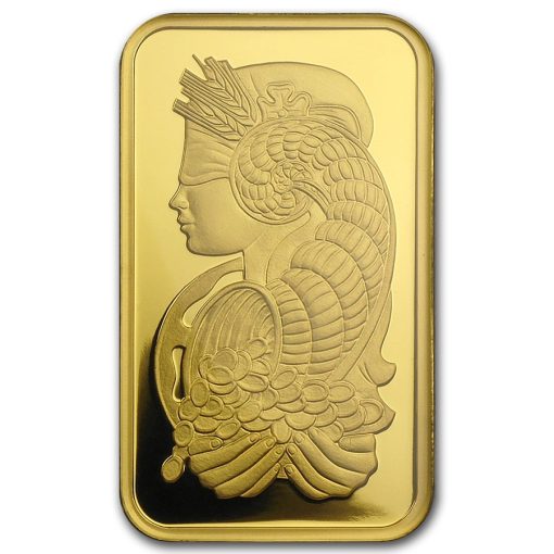 (新品) スイス パンプ「豊穣の角」純金 1オンス バー 保証番号付 - 画像 (3)