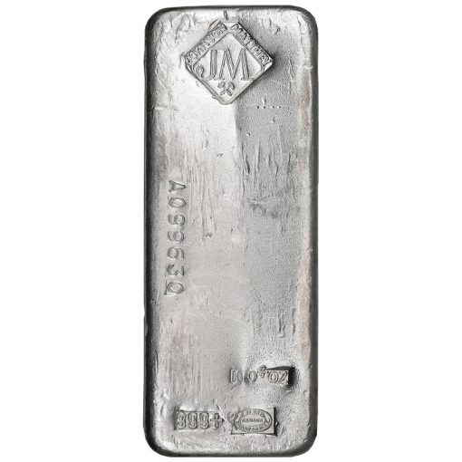100 oz Johnson Matthey Silver Bar .999 - Image 4