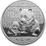 2012 (New) Chinese Panda in Capsule 1 oz Silver Coin