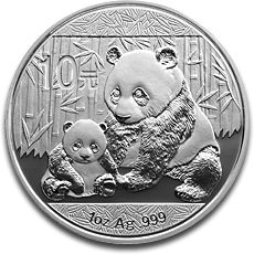 2012年 (新品) 中国「パンダ」純銀 1オンス 銀貨