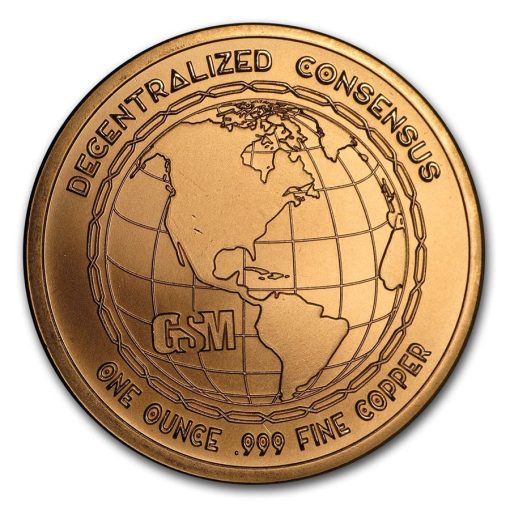 (New) USA 1 oz Bitcoin BTC Round 1oz Copper Coin .999 Round - Image 2