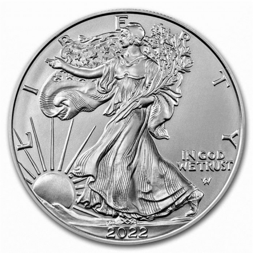 2022 (New) American Eagle Walking Liberty 1 oz  $1 Silver Coin