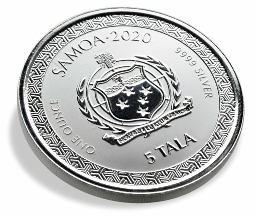 2020年 (新品) サモア「桃太郎 鬼退治・浮世絵風」純銀 1オンス 銀貨　 - 画像 (6)