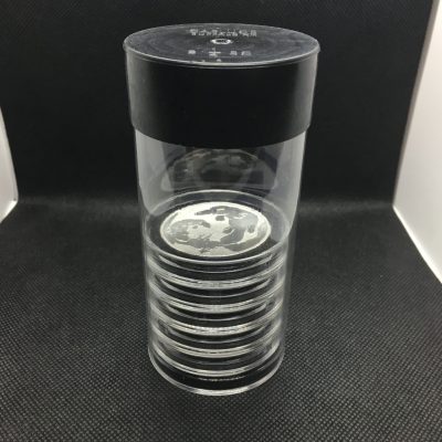 グッズ（新品) アクリル コイン カプセル保管用チューブ 2オンス 銀貨 カプセル用【1個】