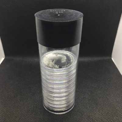 グッズ（新品) アクリル コイン カプセル保管用チューブ 1オンス 銀貨 カプセル用【1個】