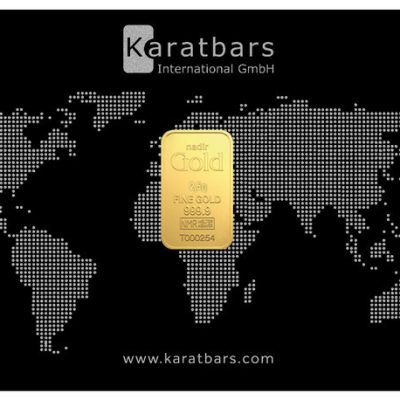 (New) German .9999 Pure Gold Classic KARATBAR 2.5 gram 24K・1 Card