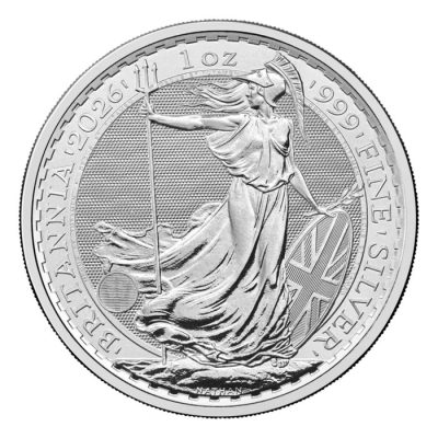2026 (New) England Britannia Silver 1 oz Coin