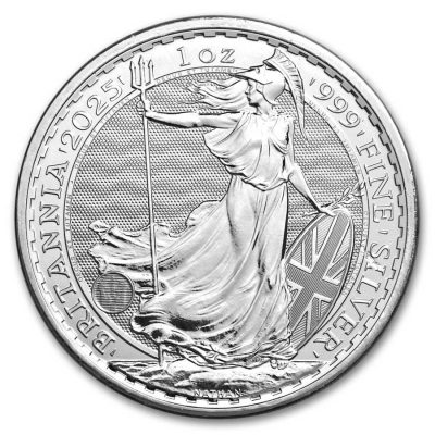 2025年 (新品) イギリス「ブリタニア」純銀 1オンス 銀貨