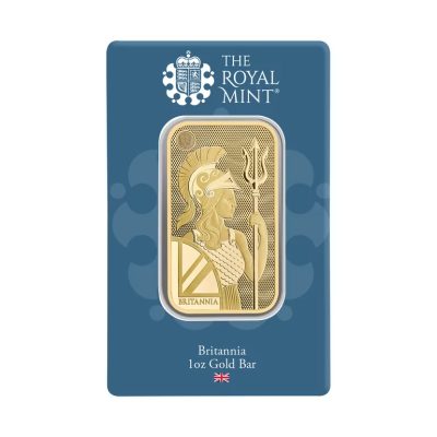 (新品) イギリス「ブリタニア」純金 1オンス バー (CertiCard)