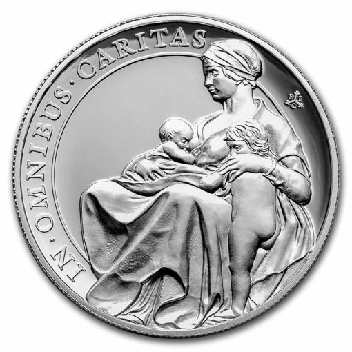 2022 (New) St. Helena Queen's Virtues Charity Silver 1 oz Proof Coin　 - Image 2