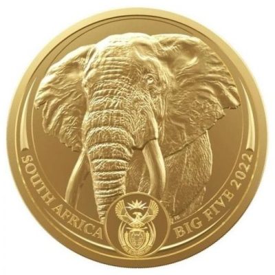 2022年 (新品) 南アフリカ「ゾウ・エレファント」純金 1オンス 金貨