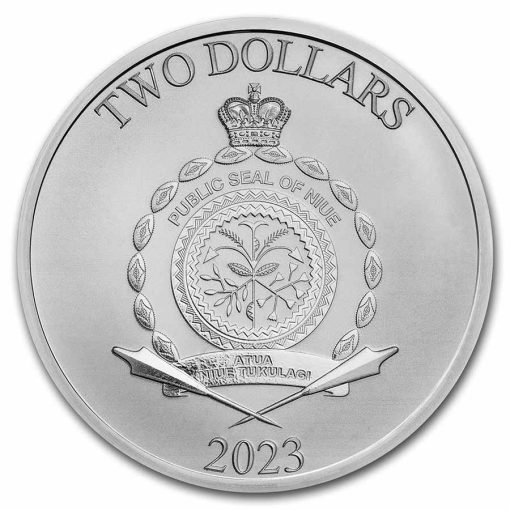 2023 (New) Disney「Mickey & Minnie・Valentine's Day」1 oz Silver Coin - Image 2