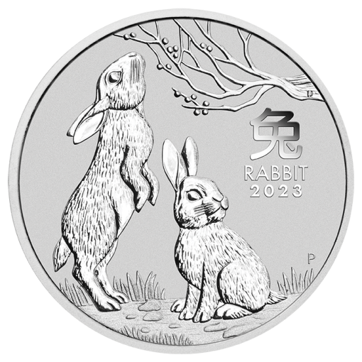 2023 (New) Australian Year of the Rabbit Lunar Silver 2 oz Coin