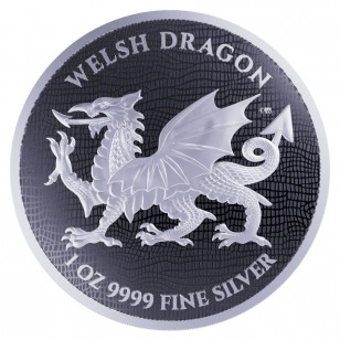 2022 (New) Niue Welsh Dragon Siver 1 oz Coin