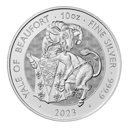 2023 (New) Great Britain The Royal Tudor Beasts The Yale of Beaufort Silver 10 oz Coin