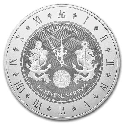 2021年 (新品) トケラウ「クロノス」純銀 1オンス 銀貨