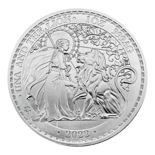 2022年 (新品) セントヘレナ「ウナとライオン」純銀 1オンス 銀貨