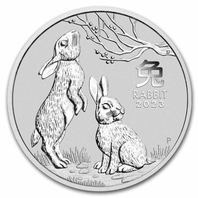 2023 (New) Australian Year of the Rabbit Lunar Silver 1 oz Coin