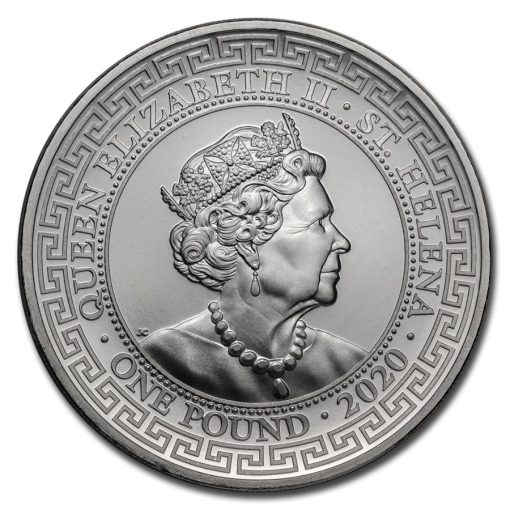 2020 (New) St. Helena Japanese Trade Dollar Silver 1 oz Coin - Image 2