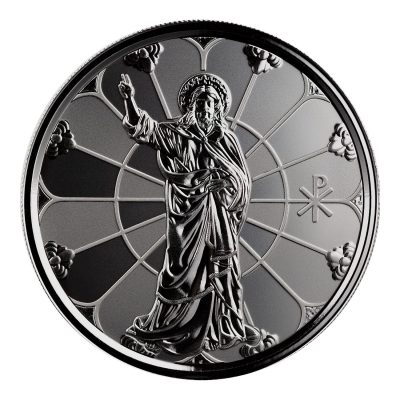 2022年 (新品) サモア「イエス キリストの光・救い主」純銀 1オンス 銀貨