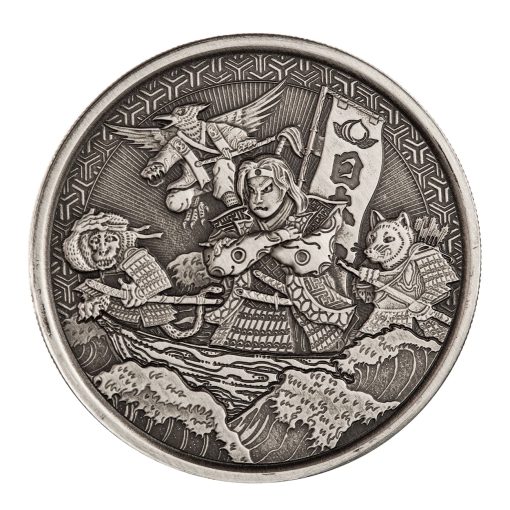 (New) Samoa MOMOTARO Silver 1 oz Antique Coin【8 Coin Set】 - Image 4
