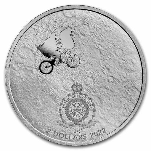 2022年 (新品) ニウエ「E.T. イーティー 40周年」純銀 1オンス カラー 銀貨 - 画像 (4)