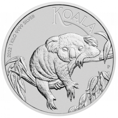 2022年 (新品) オーストラリア「コアラ」純銀 1キロ 銀貨