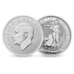 2023年 (新品) イギリス「ブリタニア」純銀 1オンス 銀貨 (チャールズ3