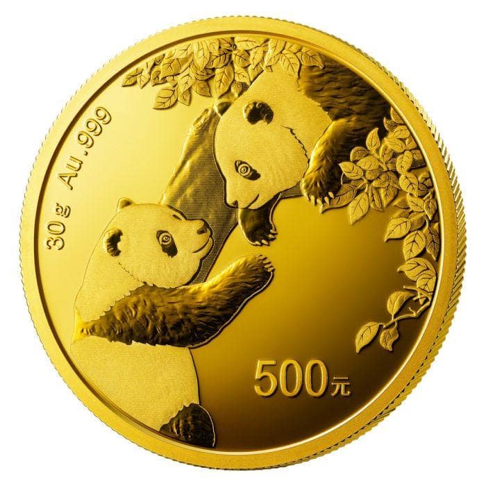 2023 (New) Chinese Panda Gold 30 gram Coin