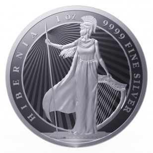2023年 (新品) ニウエ「ヒベルニア」純銀 1オンス 銀貨