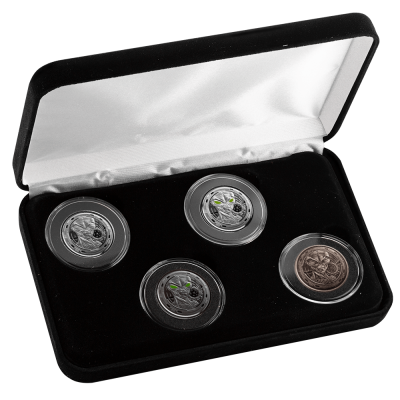 2022 (New) Ghana Alien Silver 1/2 Coin Set【4 Coin Set】
