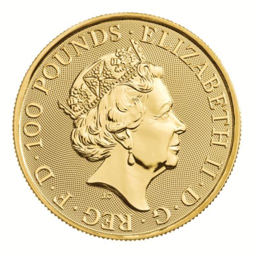 2023 (New) Great Britain The Royal Tudor Beast Yale of Beaufort Gold 1 oz Coin - Image 2