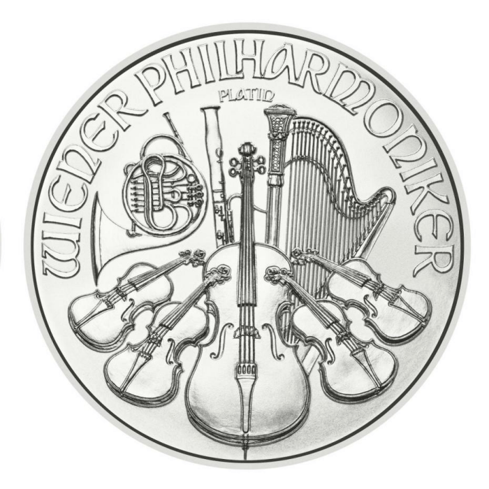 2025 (New) Austrian Philharmonic Platinum 1 oz Coin