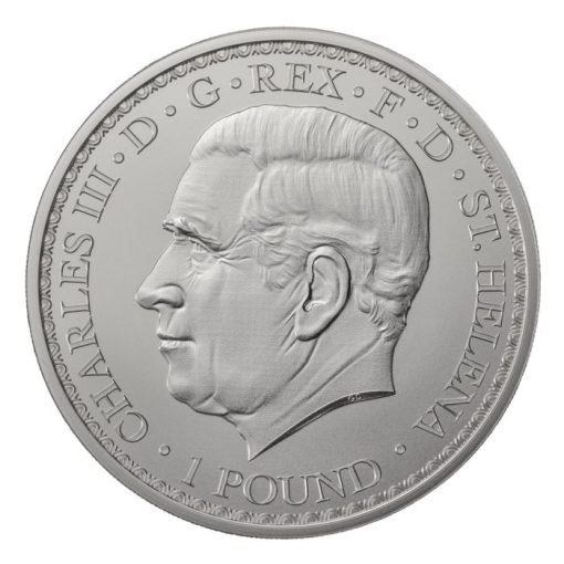 2023年 (新品) セントヘレナ「ウナとライオン」純銀 1オンス 銀貨 - 画像 (2)
