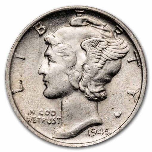 1916-1945 USA Mercury Dime 90% Silver Average Circulated Coin【10 Coins】