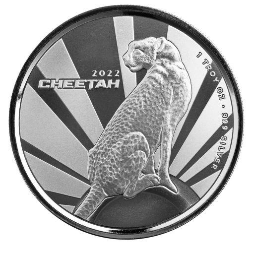 2022年 (新品) カメルーン「チーター」純銀 1オンス 銀貨