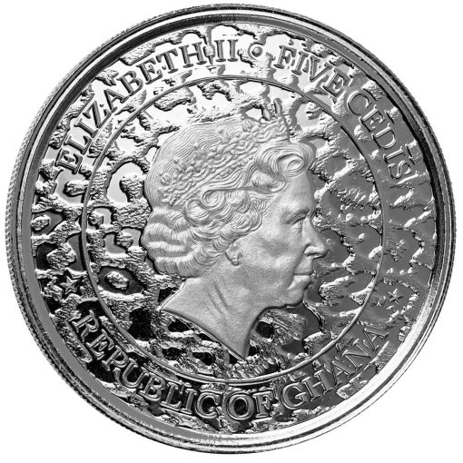 2022年 (新品) ガーナ「アフリカのヒョウ・レオパード」純銀 1オンス 銀貨 - 画像 (2)