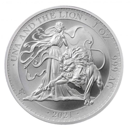 2021 (New) St Helena Una and the Lion Silver 1 oz Coin
