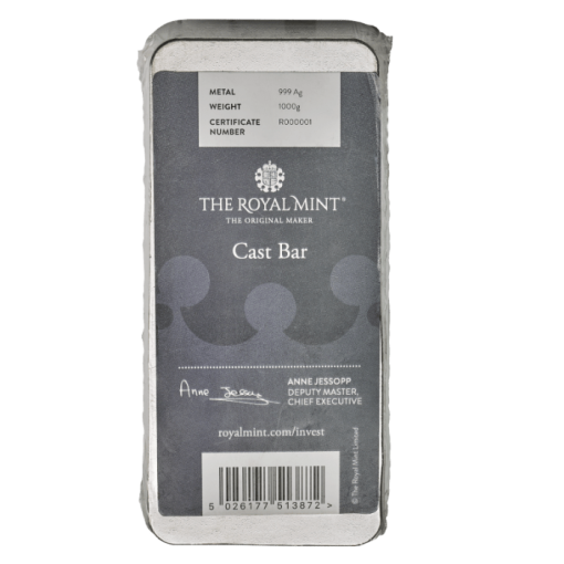 【3 Day Ship】(New) U.K The Royal Mint Silver 1 Kilogram Bar - Image 3