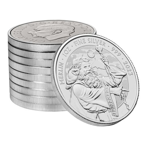 2023 (New) Great Britain Myths and Legends Merlin Silver 1 oz Coin - Image 3