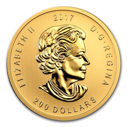 2017年 (新品) カナダ ヘラジカ 純金 1オンス 金貨 - 画像 (4)
