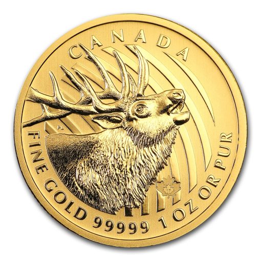 2017年 (新品) カナダ ヘラジカ 純金 1オンス 金貨 - 画像 (3)