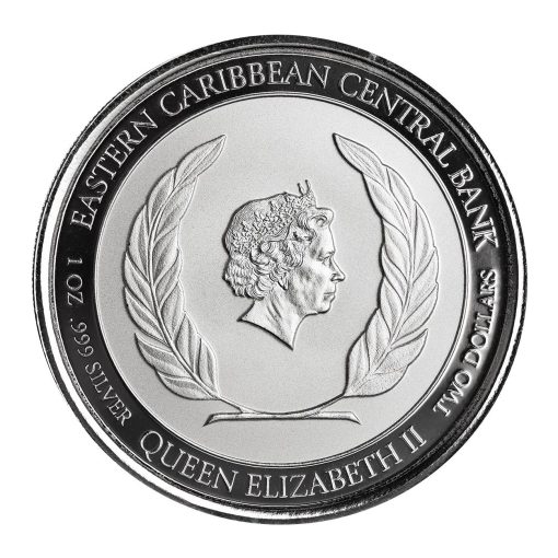 2022 (新品) セントルシア「カップル」純銀 1オンス 銀貨 - 画像 (2)